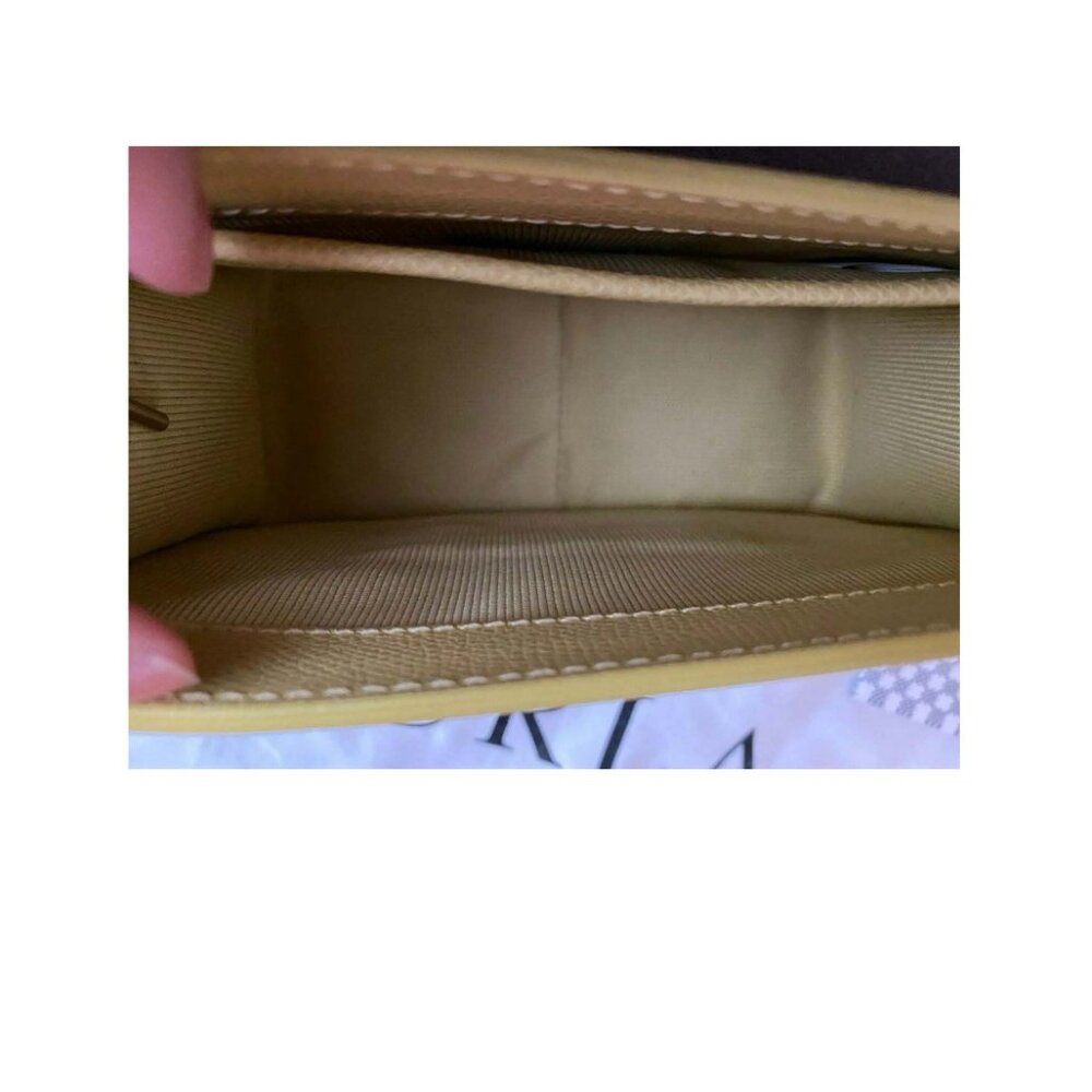 EUC FURLA METROPOLIS MINI YELLOW LEATHER CROSSBODY BAG - Picture 4 of 4